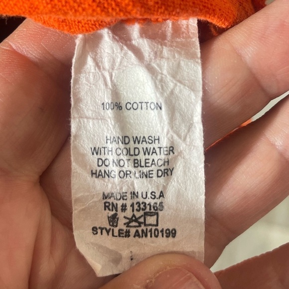 Altar’d State Orange Tiered Ruffle Top- size L - Picture 5 of 7